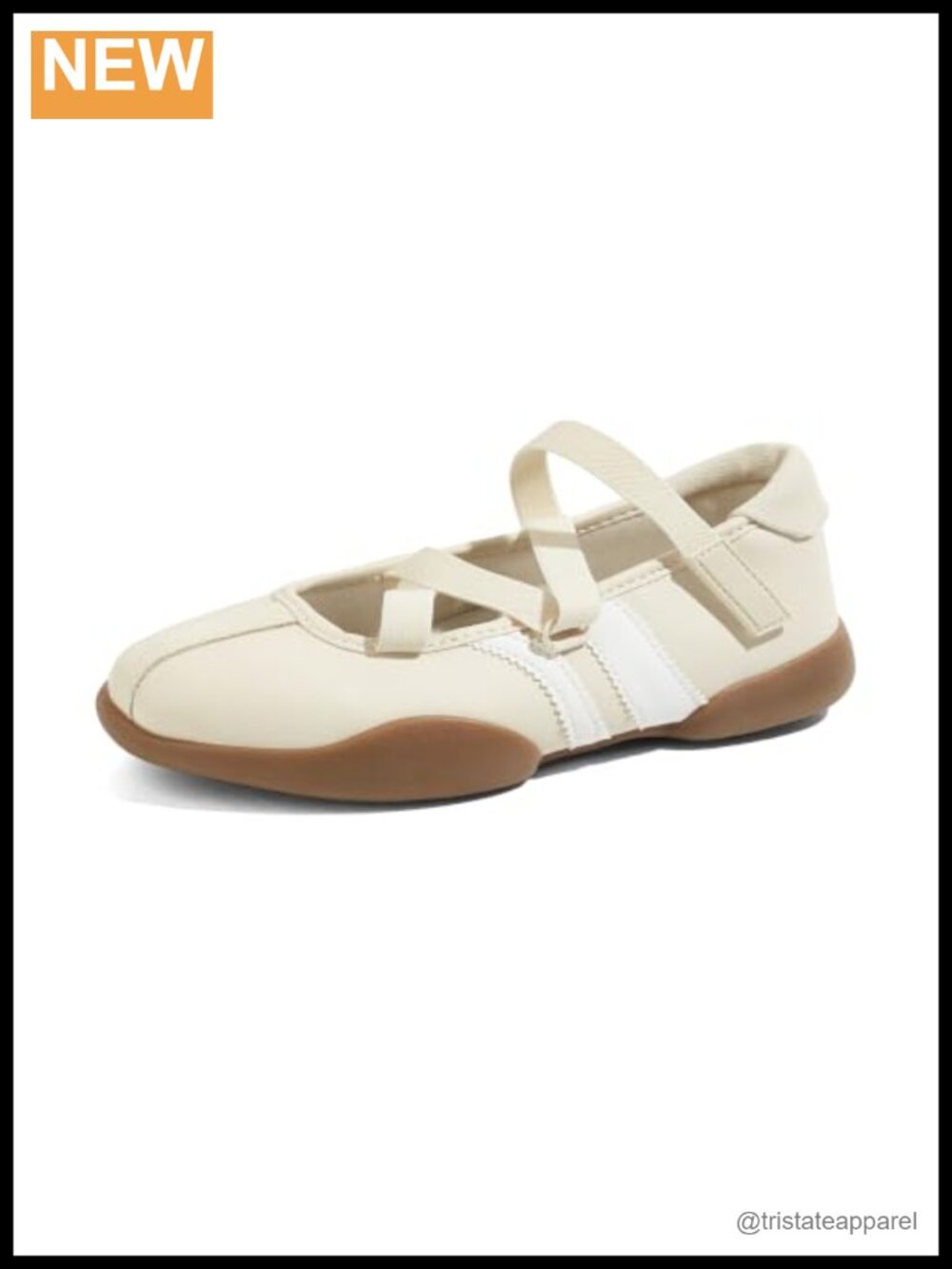 Mary Jane Slip On Ballet Sneakers Faux Leather Casual Comfort Flats
